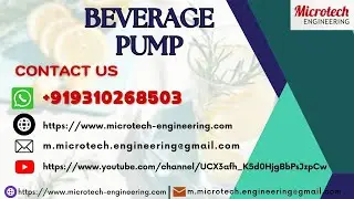 Beverage Pump, Sugar Syrup Transfer Pump, Sanitary Pump