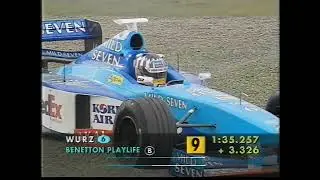 Albert Park 1998 F1 FP3: Wurz spins out (Natural audio) [AI-enhanced]