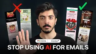 Stop using AI for email marketing | shopify klaviyo campaign flows email design