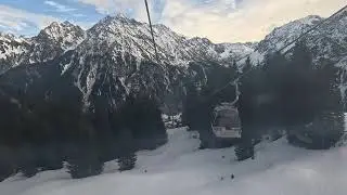 Paludbahn, Brandnertal, Zweven boven het Oostenrijkse berglandschap. #wintersport #oostenrijk