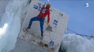 Coupe du Monde de cascade de glace &agrave; Champagny en Vanoise