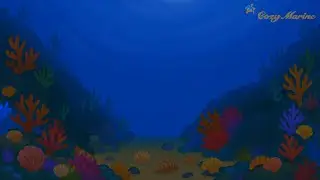 White Noise, Ocean Floor Animation with Gentle Underwater Sounds🐚🪸