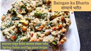 वांग्याचे भरीत | बैंगन का भरता | Roasted egg plant recipe | जळगांव स्पेशल वांग्याचे भरीत