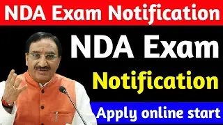 nda notification 2021 | nda and naval academy examination 2021 | nda exam date 2021 nda application