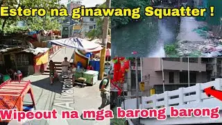 Estero na puno ng bArong Barong WipeOut na ! May pathway at tulay na ! Alvarado Bridge Manila