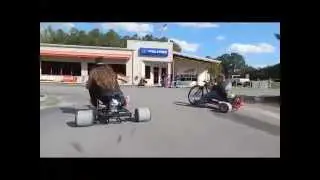 Beanre and friends race drift trikes