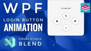 WPF Tutorial : XAML UI design in Visual studio blend 2019 | Login Animation | C# WPF