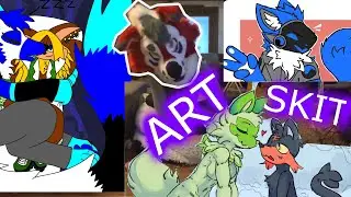 HOW A FURRY FOUND HIS FAN ART🎭 #furry #vtuber #skit #funny
