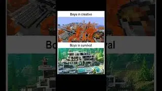 Boys in Minecraft 😲😅 #minecraft #minecraftrealistic #minecraftgameplay #tags #gaming