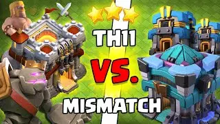 Mismatch?! Th11 vs. Th12, TH13 - Best Attack Strategy for 3 Star