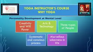 Why Yoga part1|YIC|Yoga Instructors course|All Round Personality Development|Benefits of Yoga