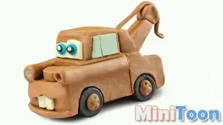 Play Doh clay making cars Mater