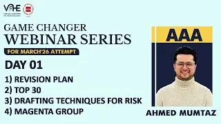 ACCA AAA | Day 1 | Revision Plan, Top 30 Risks and Drafting Techniques | March'26 Webinar Series