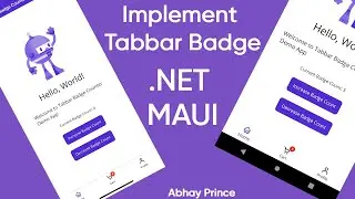 Как реализовать значок панели вкладок с помощью .Net MAUI — Добавить динамический номер значка па...