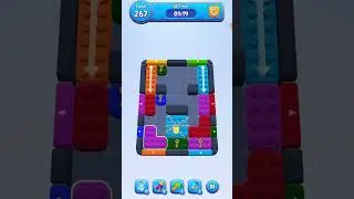 Color Block Jam Level 267 &ndash; Full Puzzle Solution (No Boosters)