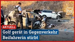 Frontalcrash auf Bundesstra&szlig;e endet f&uuml;r Beifahrerin t&ouml;dlich | hessenschau