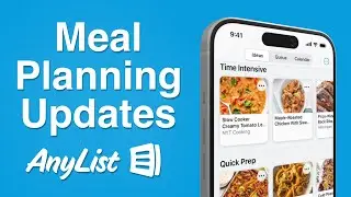 Meal Planning Updates