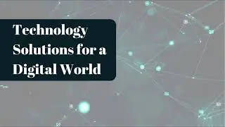 Blue and White Modern World Technology YouTube Intro