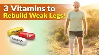 3 Vitamins That Rebuild Weak Legs in Seniors Over 40 &ndash; Strengthen Muscles & Improve Balance