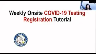 English: Weekly Onsite COVID-19 Testing  &ndash; Registration Tutorial
