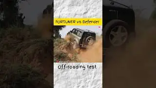 FORTUNER vs Defender off-roading test #shortviral #shortsfeed #shortvideo #viral #shorts #car