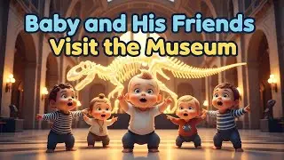 Малыш и его друзья посещают музей 🦕🎨🏛️