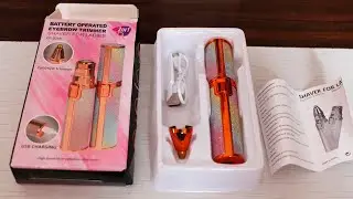 Best 2 in 1 Face And Eyebrow Trimmer USB Charger Unboxing And Review