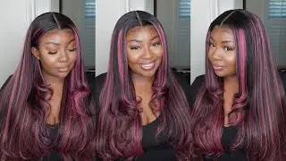 OMG!!! Purple Hair Transformation | Easy Summer Wig Install | Megalook