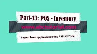 POS-13: Inventory and POS Login logout session using ASP.NET | Supershop management system