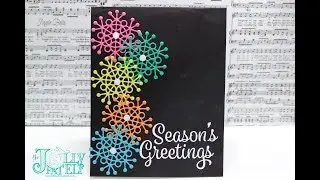 Snowflake Sentiments Faux Neon Friday Season's Greetings