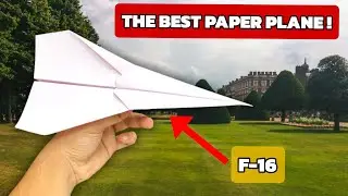 How to Make F-16 Falcon Paper Plane (Most Powerful Aeroplane)