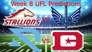My UFL Week 8 Predictions