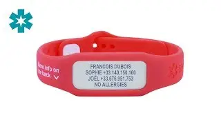 Das Notfallarmband Safesport ID NEO