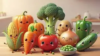 Vegetable Song 🥦🥕🍅 | Learn Vegetables for Kids | Fun Nursery Rhyme & Educational Song