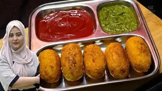 Poha Stuffed Smashed Aloo Roll | Healthy Nashta Recipe | No Maida No Suji No Bread | Ramadan Special