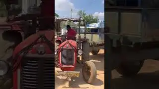 Tractor reverse Driving 🔥#driving #tractor #village #villagelife #shortsfeed #shorts #trending