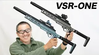 VSR-ONE ステルスグレー ファントムブルー 東京マルイ ボルトアクションライフル エアガンレビュー
