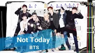 Not Today | BTS | Violin SHEET MUSIC [With Fingerings] 방탄소년단  [Level 3]