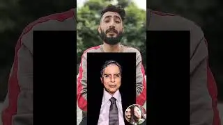She make the face of Ratan Tata on his face with makeup 💄😲🔥 #makeup #makeuptutorial #ratantata
