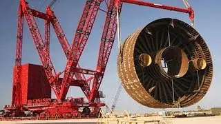 World Most Powerful Cranes Machine In Action - It Can Actually Lift Hundreds Of Thousands Of Tons