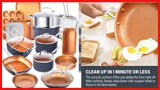 Great product -  Gotham Steel 20 Piece Pots & Pans Set Complete Kitchen Cookware + Bakeware Set