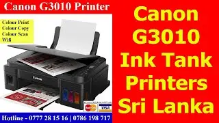 Canon G3010 Printers Sri Lanka. Wifi ink Tank Colour Photocopy Machine Sri Lanka