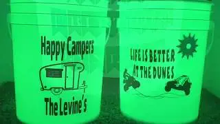 LED Remote Control Waterproof Light Buckets