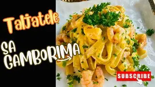 Rucak za 10 Minuta. Taljatele u sosu od Gambora. Brza Pasta. Merry me Pasta with Prawns