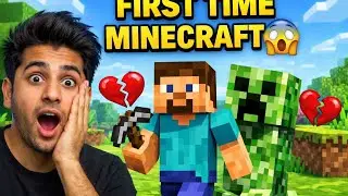 Playing Minecraft for the FIRST TIME :#MinecraftFirstTime