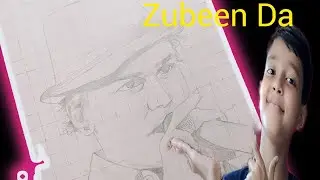 How To Draw Zubeen Garg Step By Step\Outline Zubeen Garg\Zubeen Garg Potrait\Sketch Of Zubeen Garg