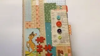 Bright and colourful baby junk journal