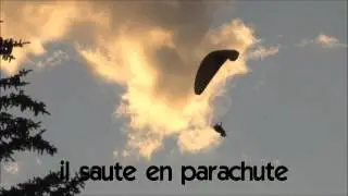 Khanhom rean barang # Vocabulaire # il saute en parachute