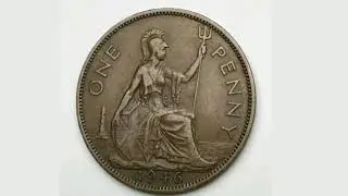 UK 1946 ONE PENNY COIN VALUE + REVIEW