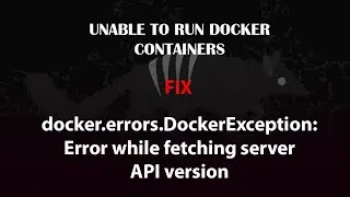 UBUNTU FIX: docker.errors.DockerException: Error while fetching server API version